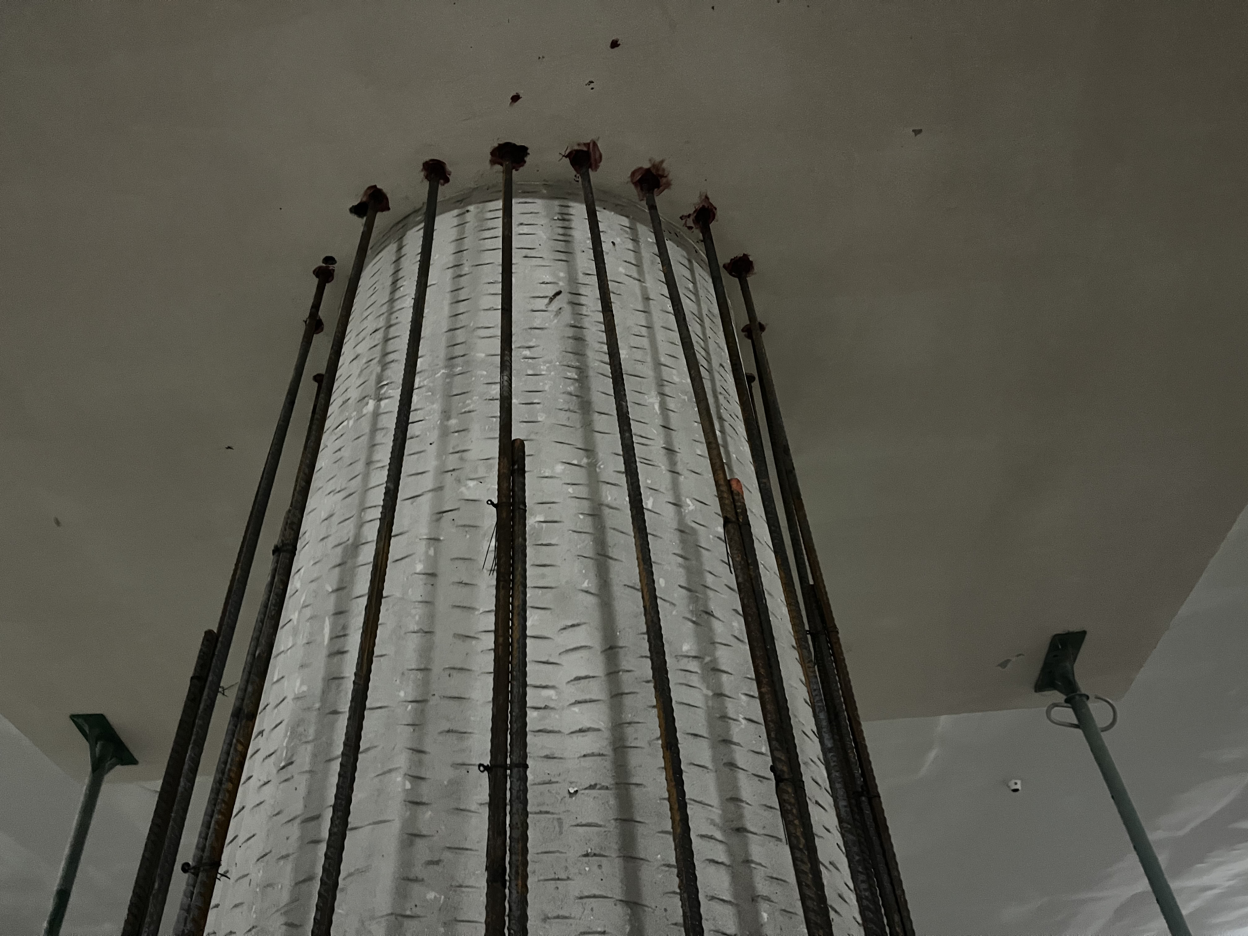 Modern city skyline with architectural structures