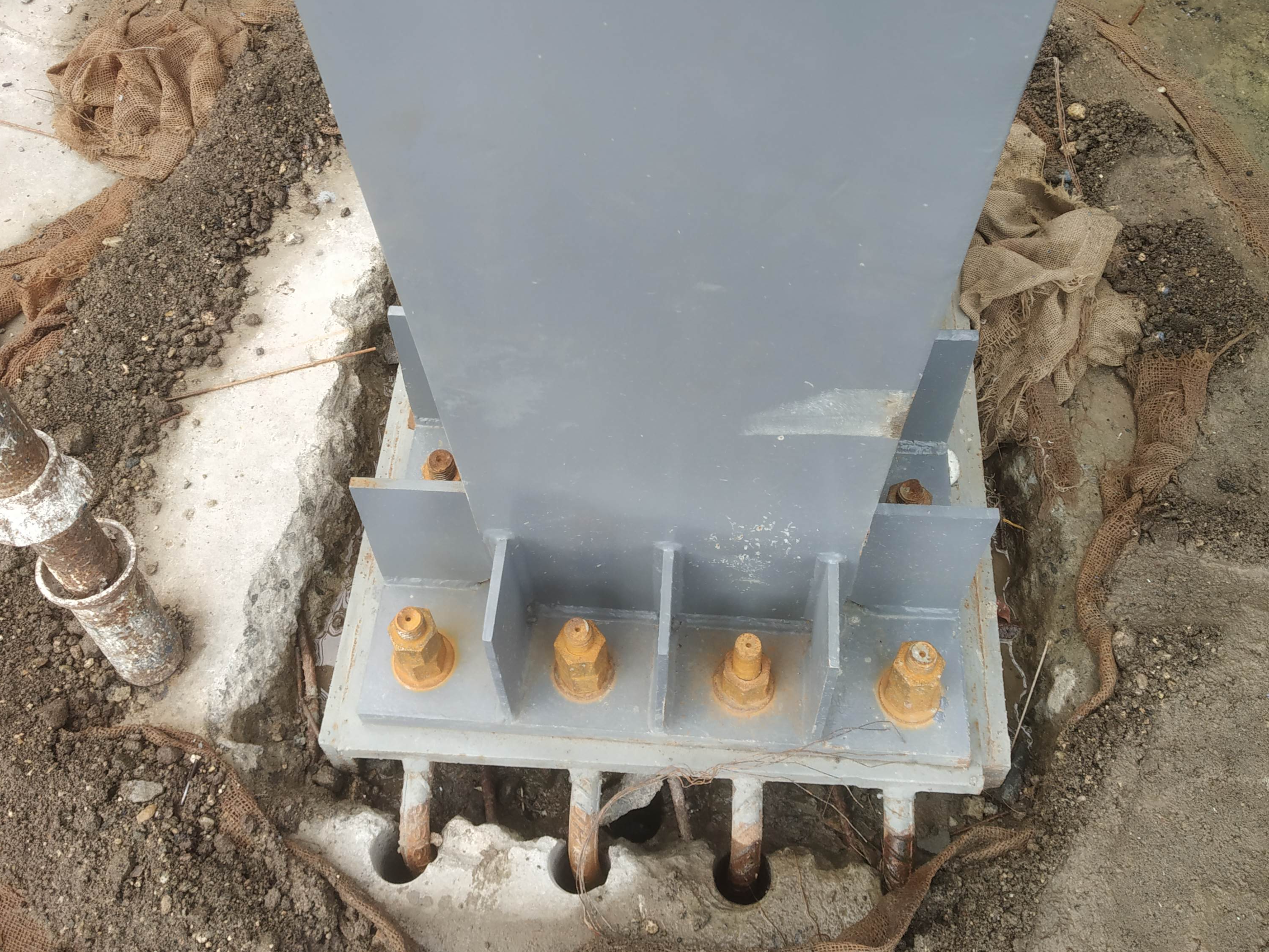 Modern city skyline with architectural structures