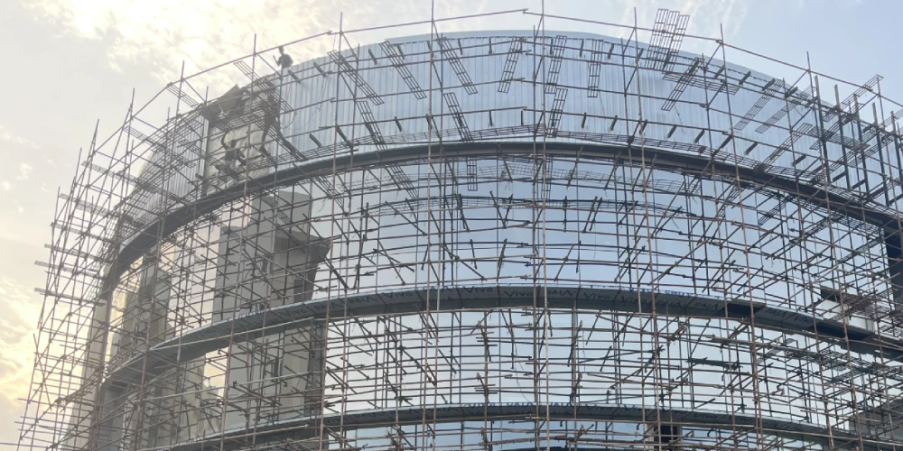 Modern hillside home with panoramic views