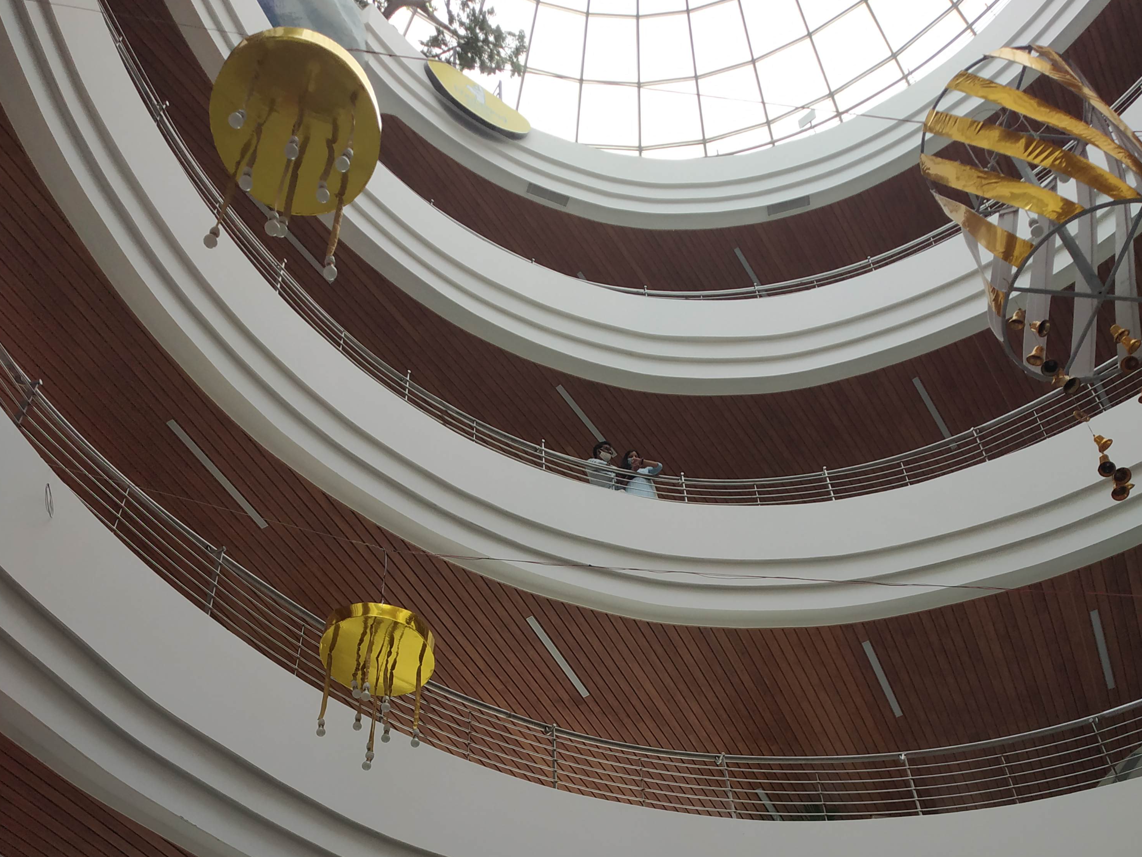 Modern city skyline with architectural structures