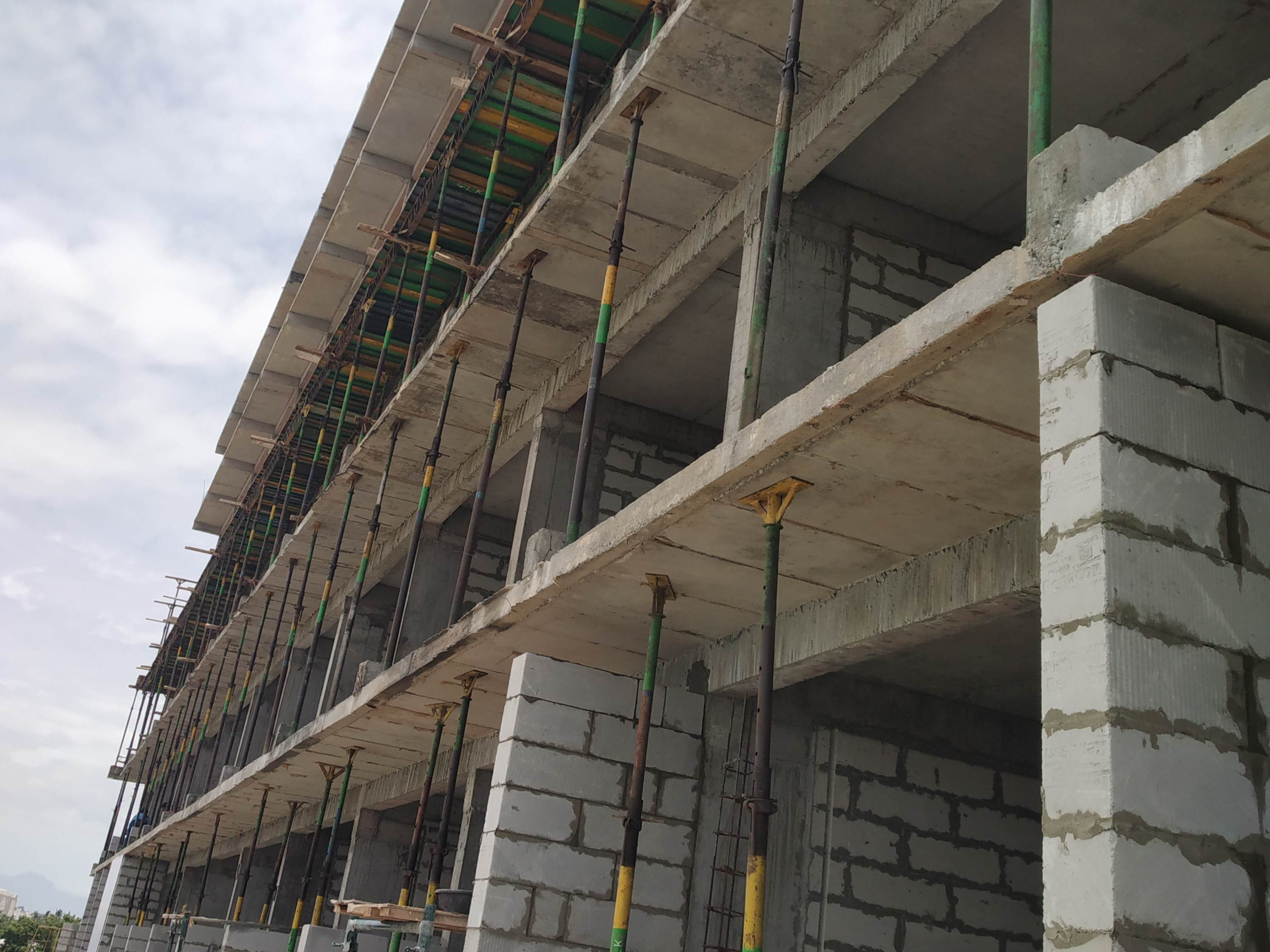 Modern city skyline with architectural structures